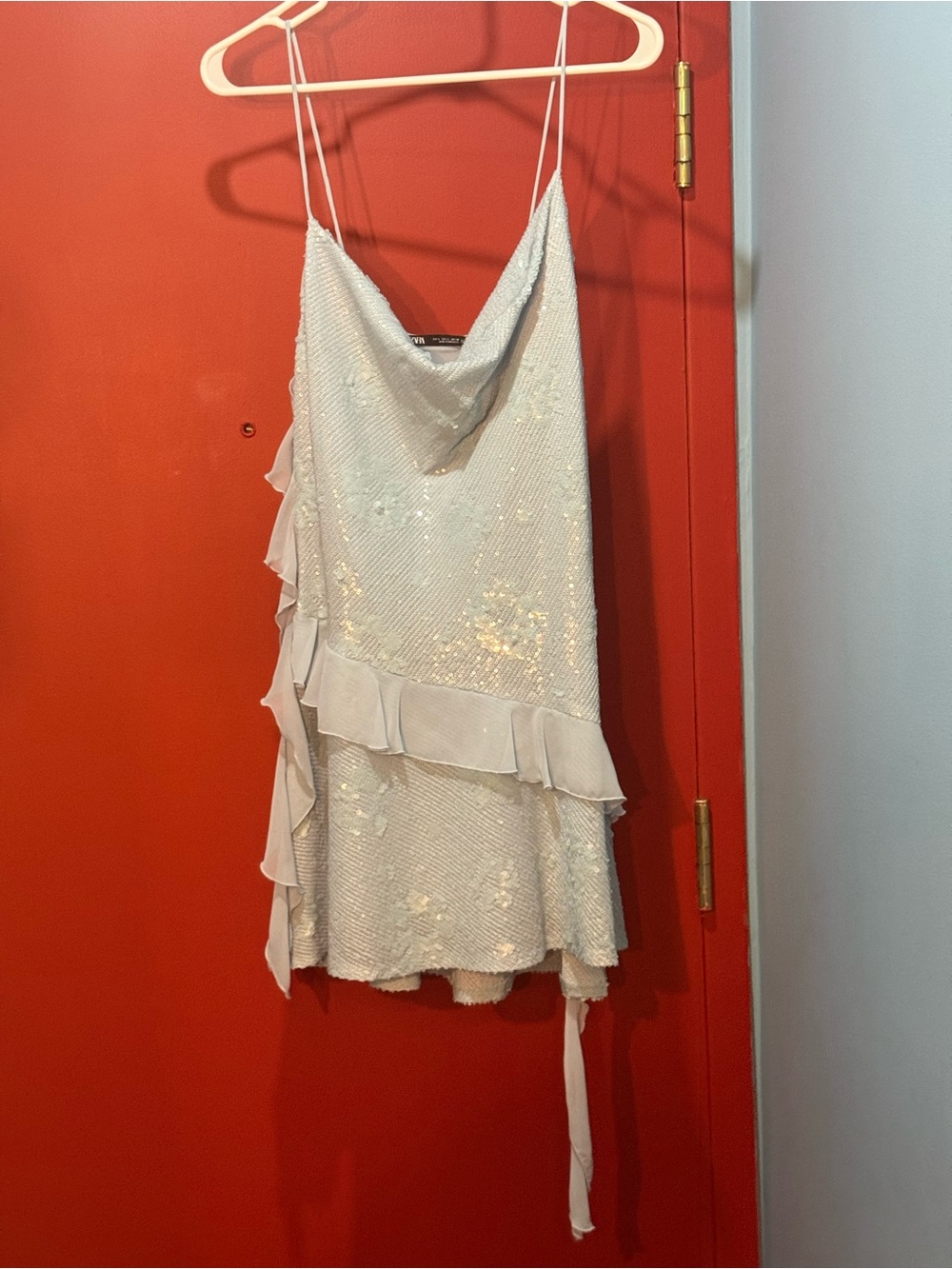 Zara Blue Sequin Mini Dress